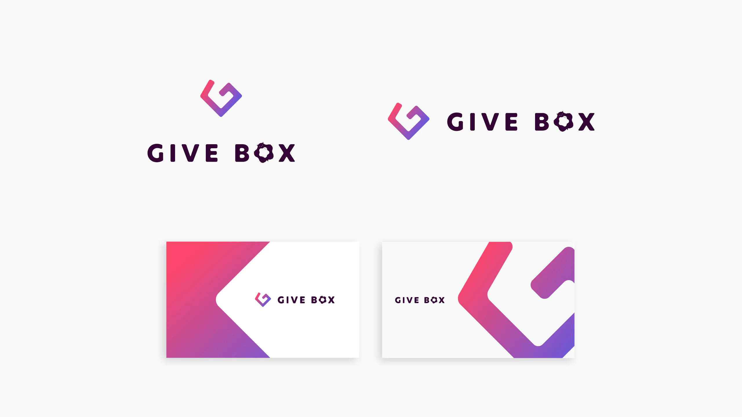 GIVE BOX ロゴデザイン 制作画像3(合同会社OnTech / ロゴ)|Daichi Watanabe Design Works